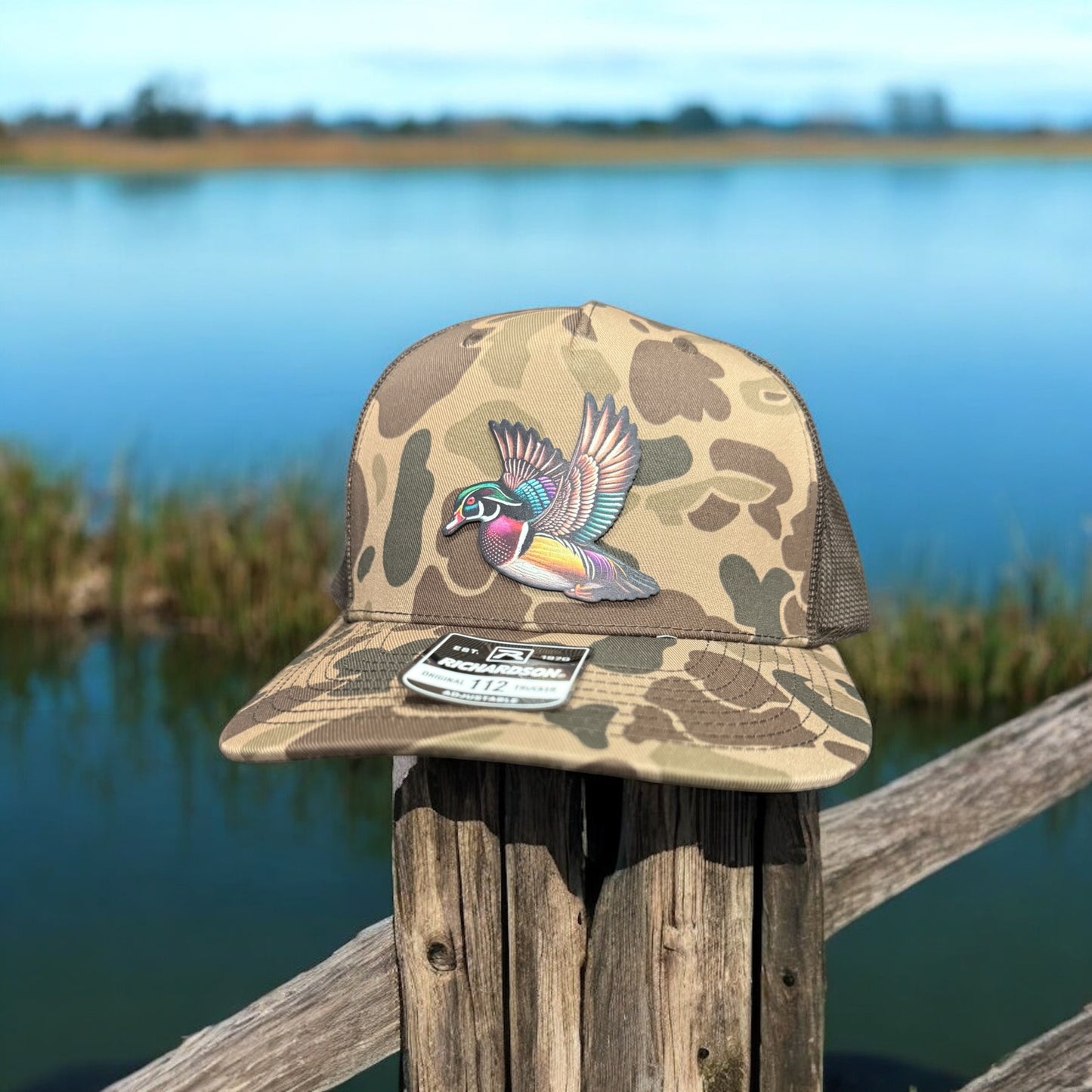 Wood Duck Flight Trucker Hat β Camo Edition