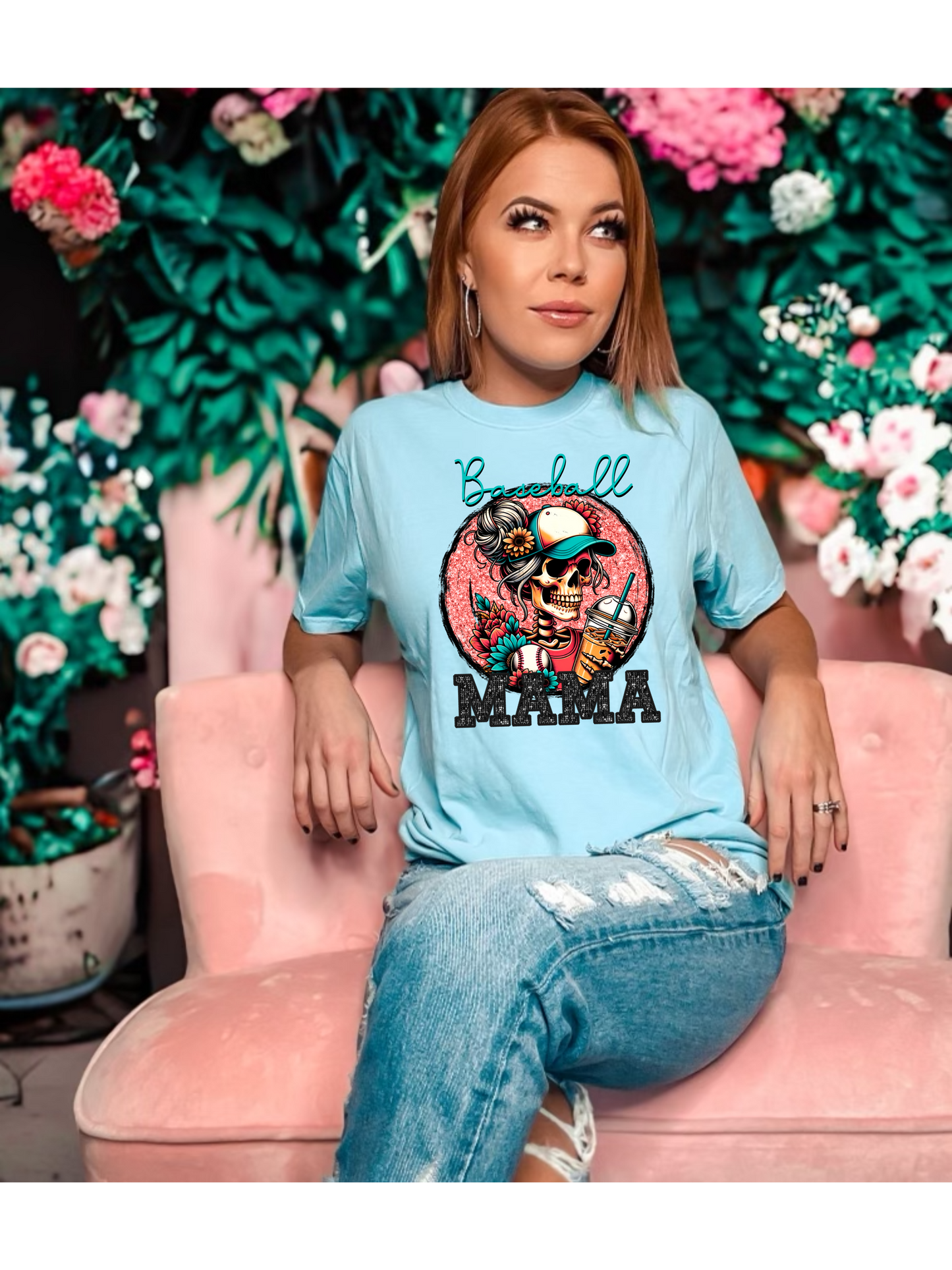 Softball Mama & Baseball Mama Graphic T-Shirt