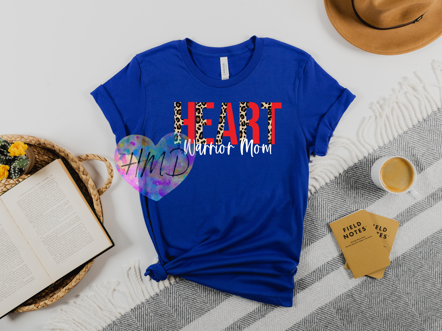 Cheetah Print Heart Warrior Mom T-Shirt – CHD Awareness Tee