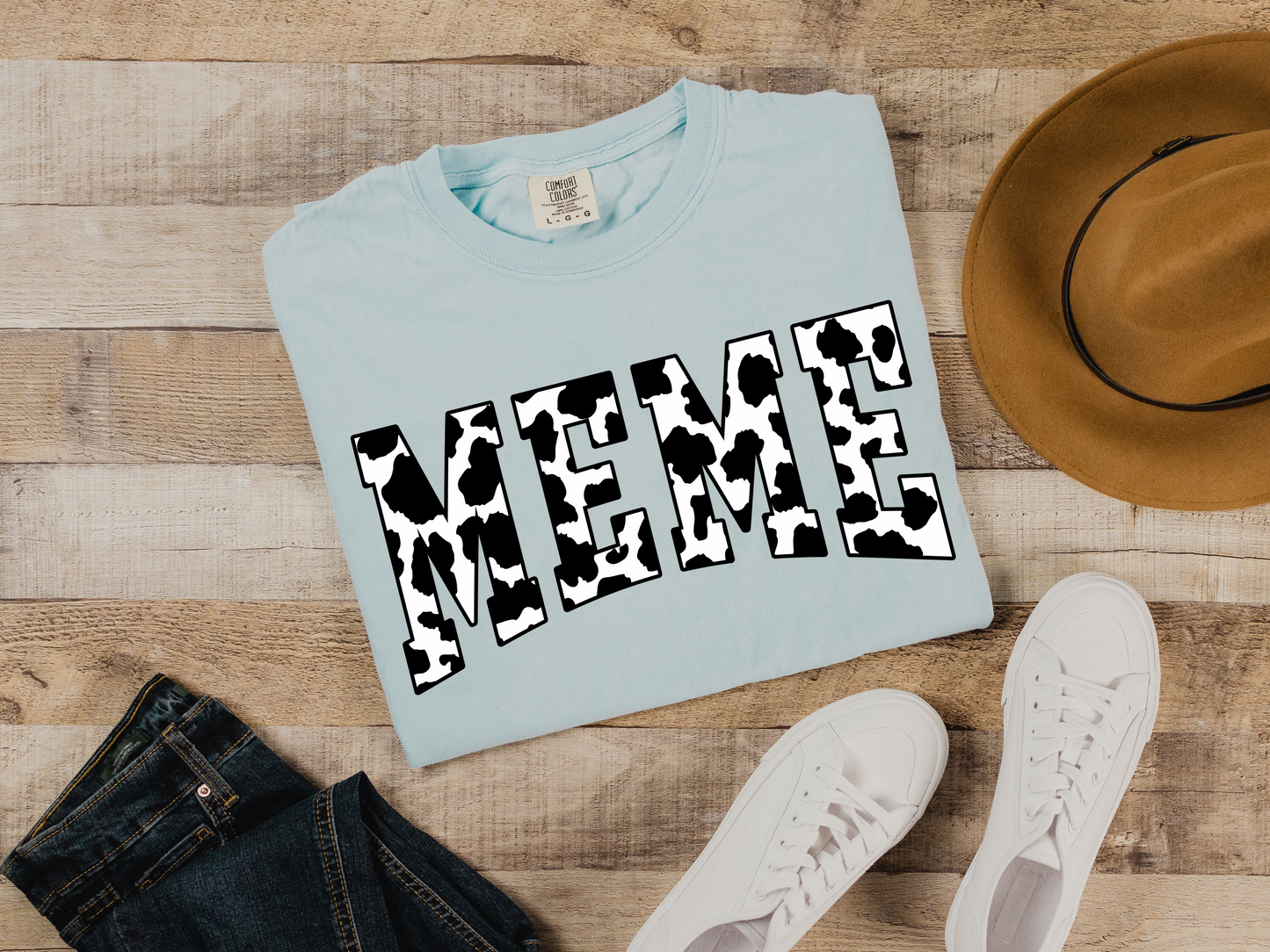 Cow Print “MIMI” T-Shirt – Country Cute for the Coolest Grandma