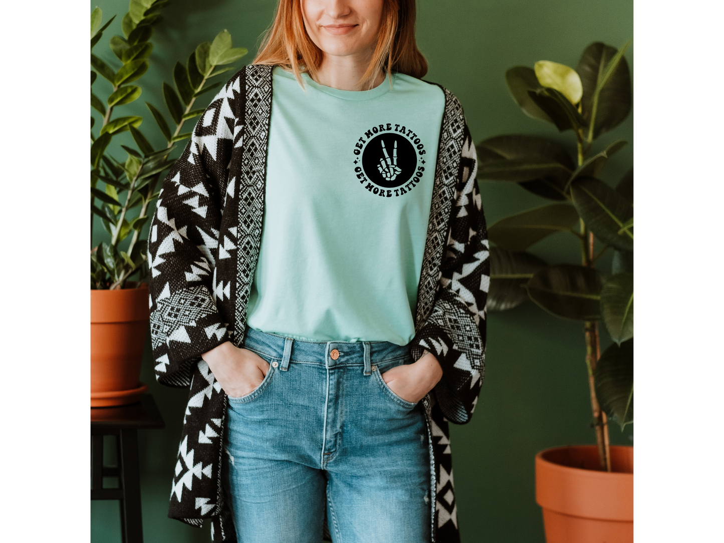 “Get More Tattoos” Cannibal Protection T-Shirt – Dark Humor Edition 🖤