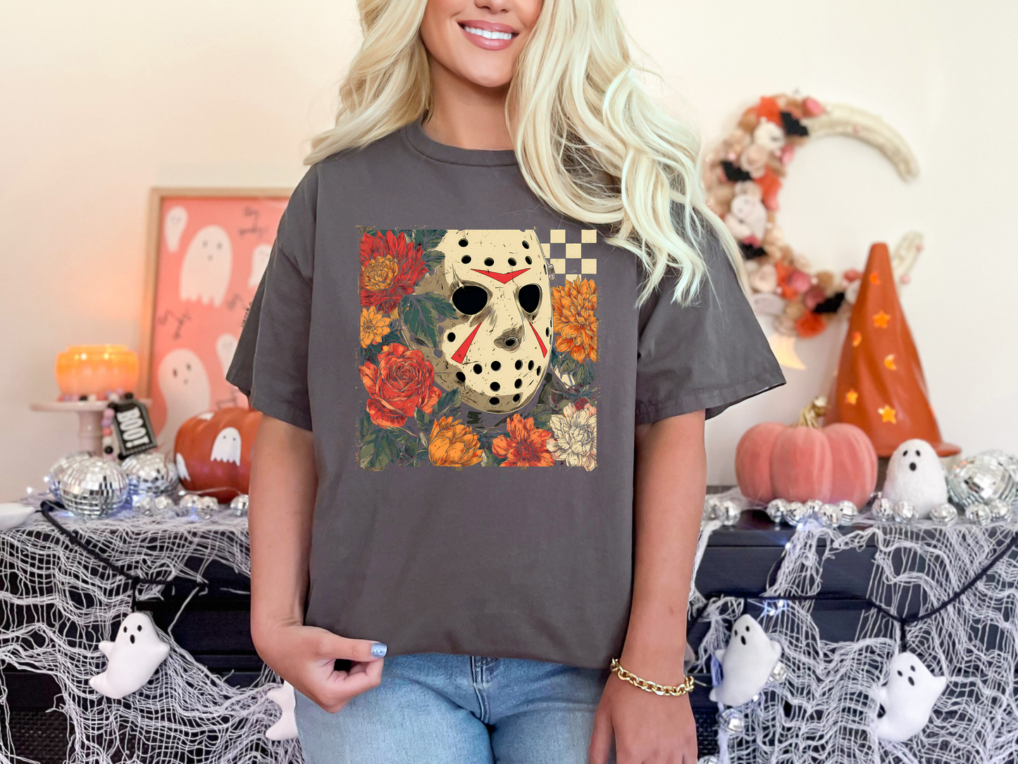 Spooky Floral Slasher Collection T-Shirts
