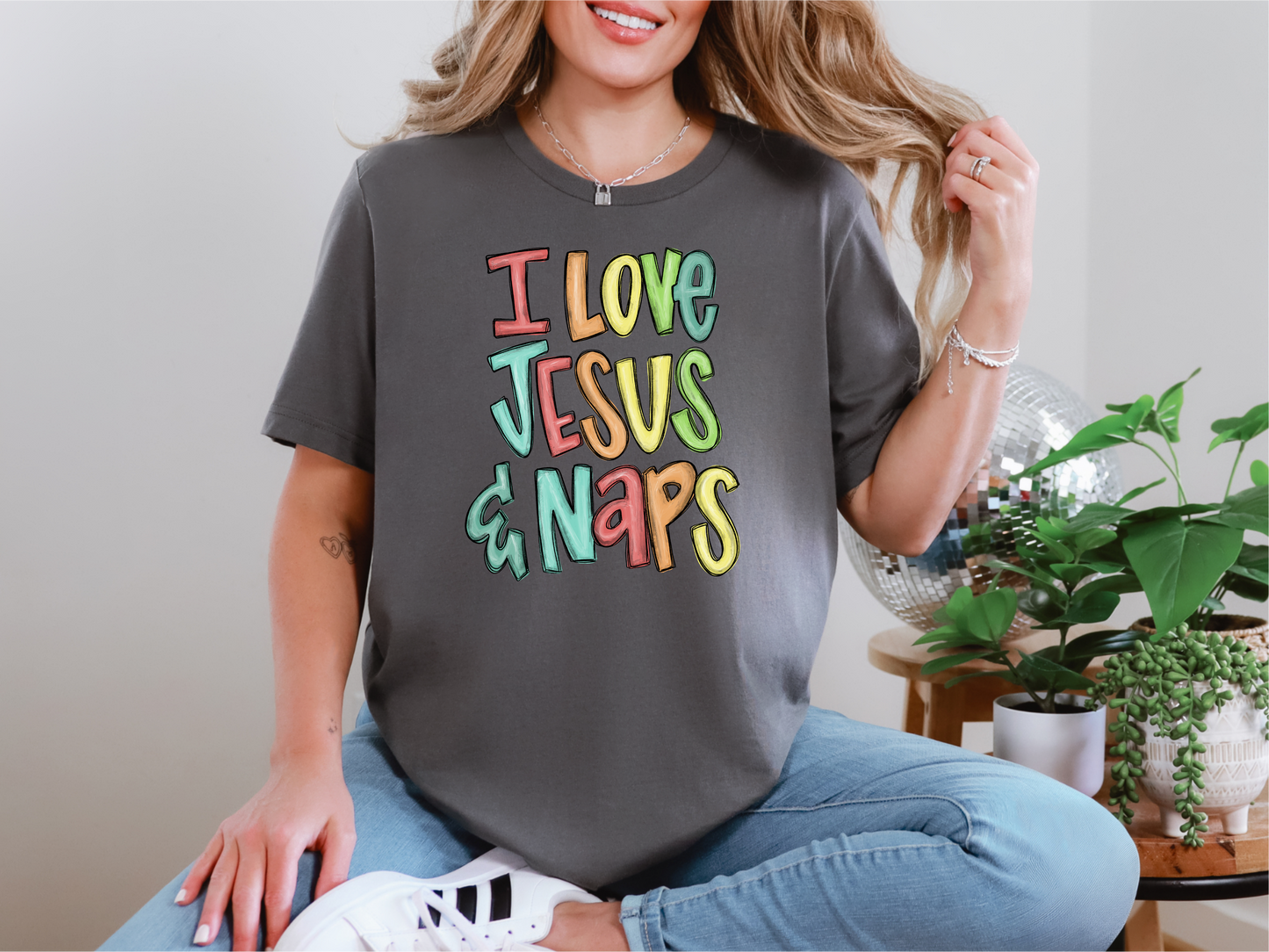 I Love Jesus & Naps T-Shirt: Faith and Cozy Vibes All in One