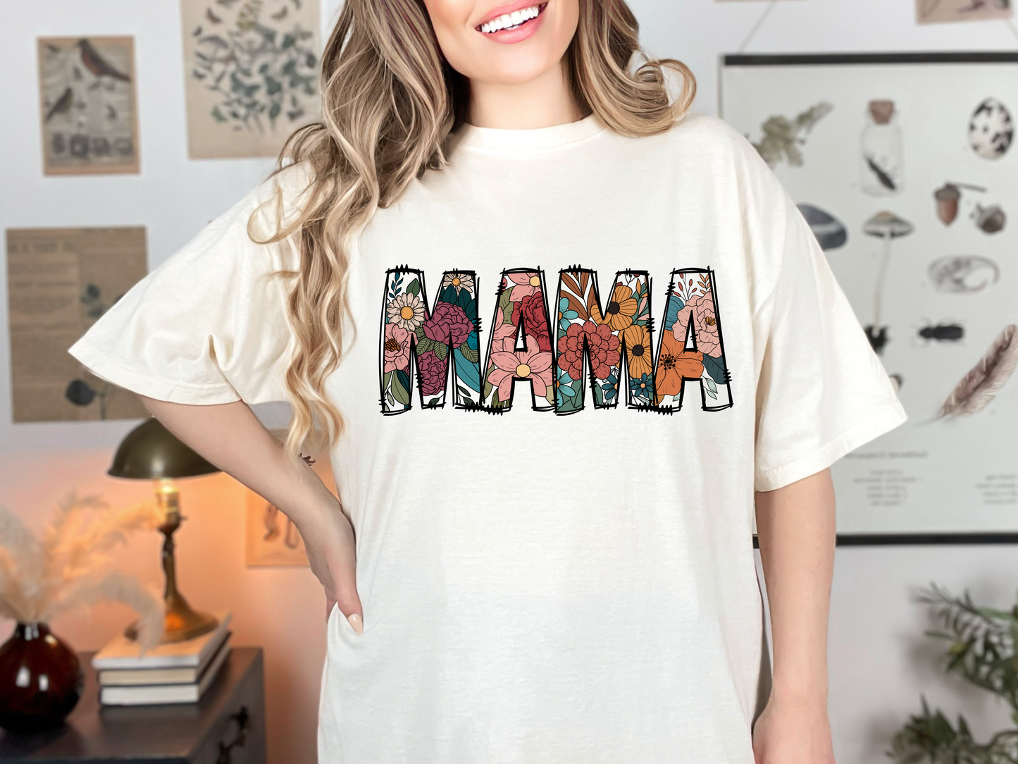 Floral "Mama" T-Shirt