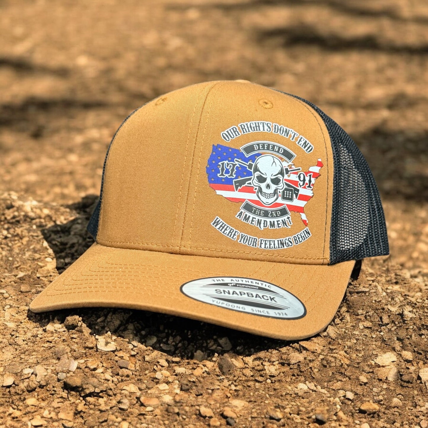 Defend the 2nd Amendment Snapback Hat – “Where Your Feelings Begin”