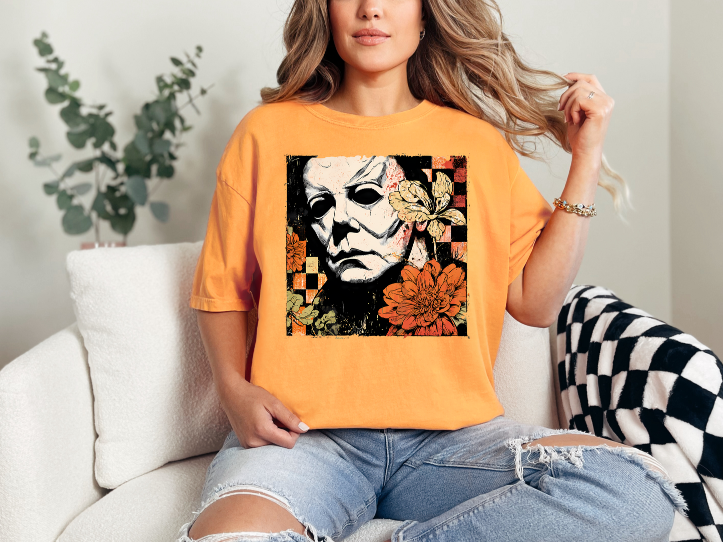Spooky Floral Slasher Collection T-Shirts