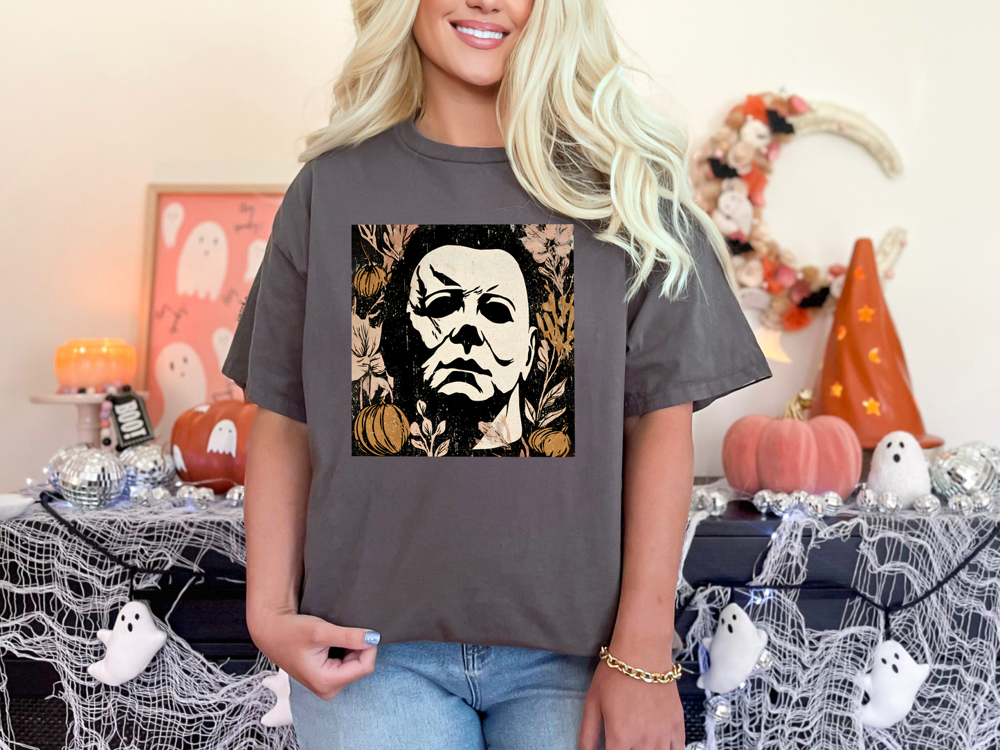 Spooky Floral Slasher Collection T-Shirts