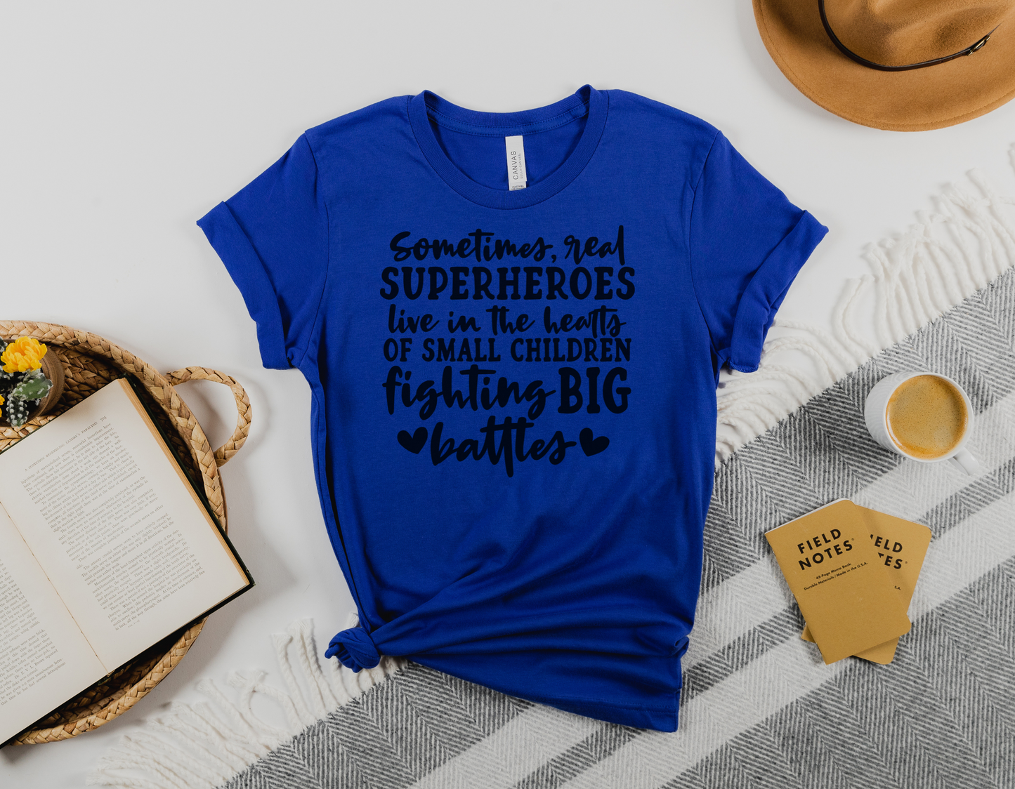 Honor Real Superheroes: Show Support for Children Fighting Big Battles with a Heartwarming T-Shirt