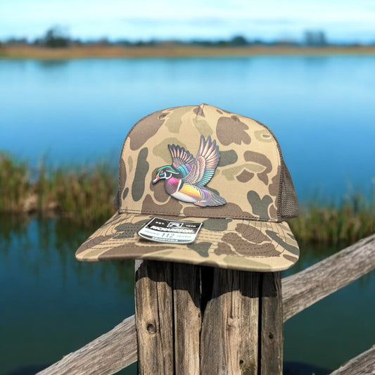 Wood Duck Flight Trucker Hat – Camo Edition
