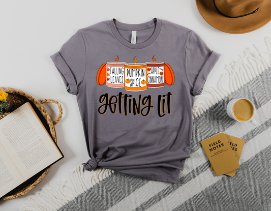 Fall Candles "Getting Lit" T-Shirt