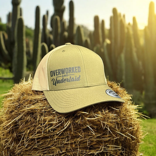 Overworked & Underlaid Trucker Hat