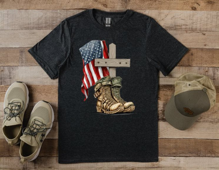 Flag & Boots T-Shirt