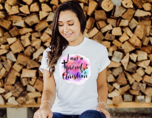 Declare Your Faith with Our 'I Am A Proud Christian' T-Shirt - Order Now!