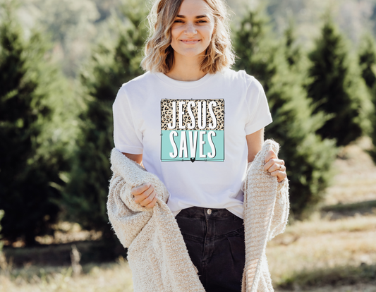 Experience Salvation with Our Powerful 'Jesus Saves' T-Shirt - Order Now!