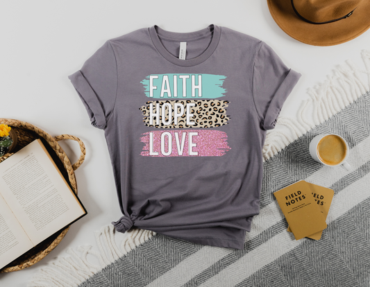 Embrace the Power of Faith, Hope, and Love with Our Inspirational T-Shirt - Order Now!