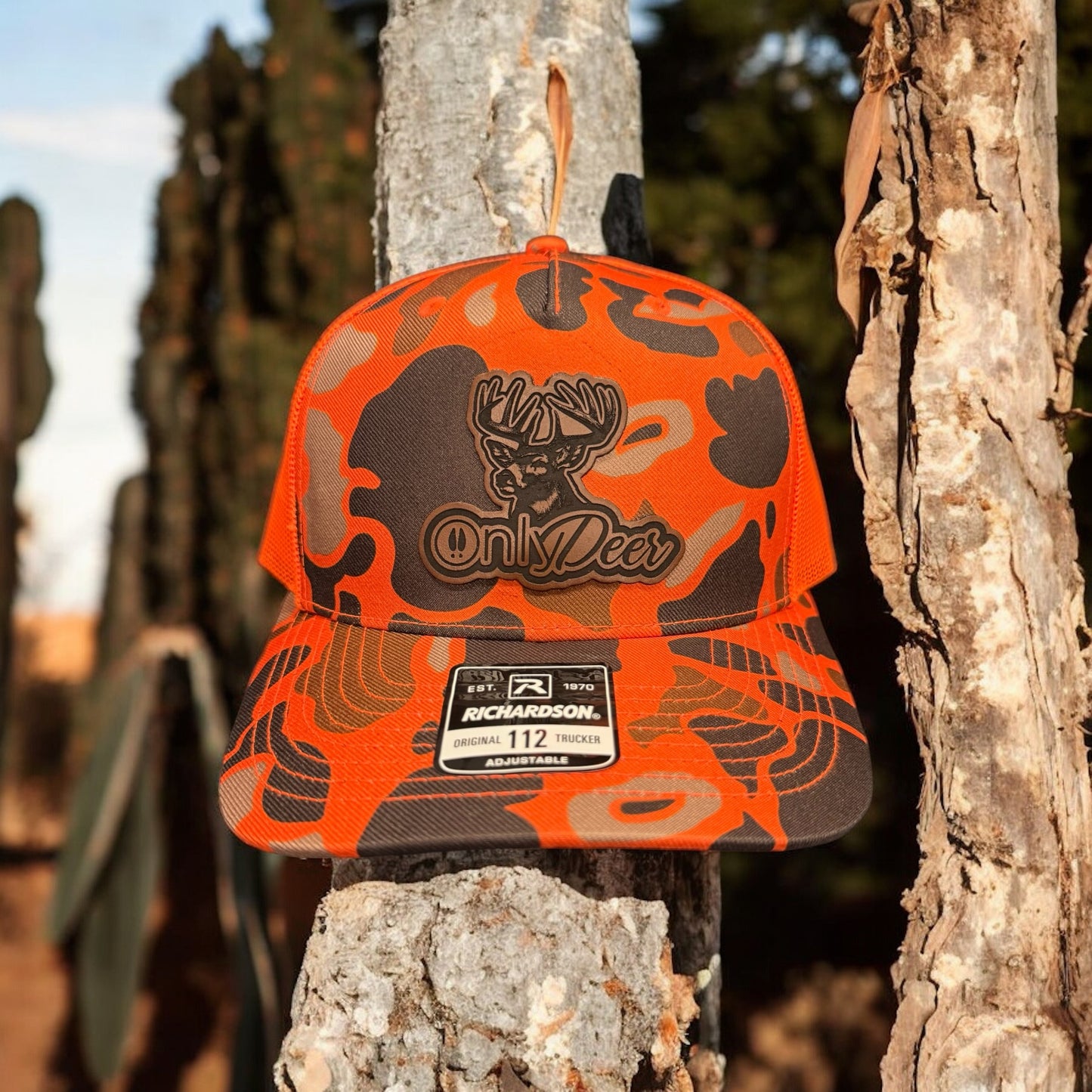 Only Deer Blaze Orange Trucker Hat – Buck Wild & Proud