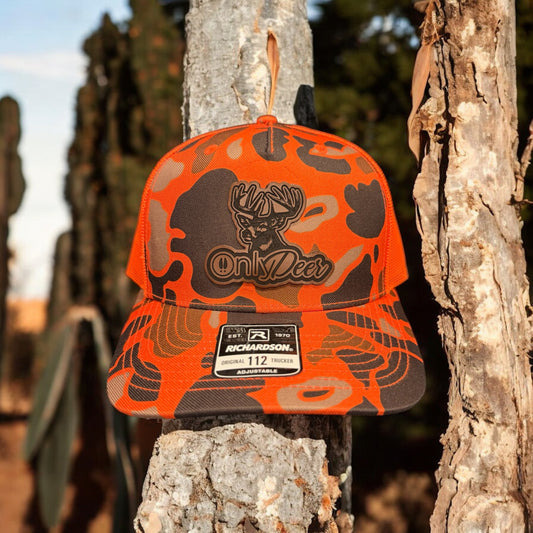 Only Deer Blaze Orange Trucker Hat – Buck Wild & Proud