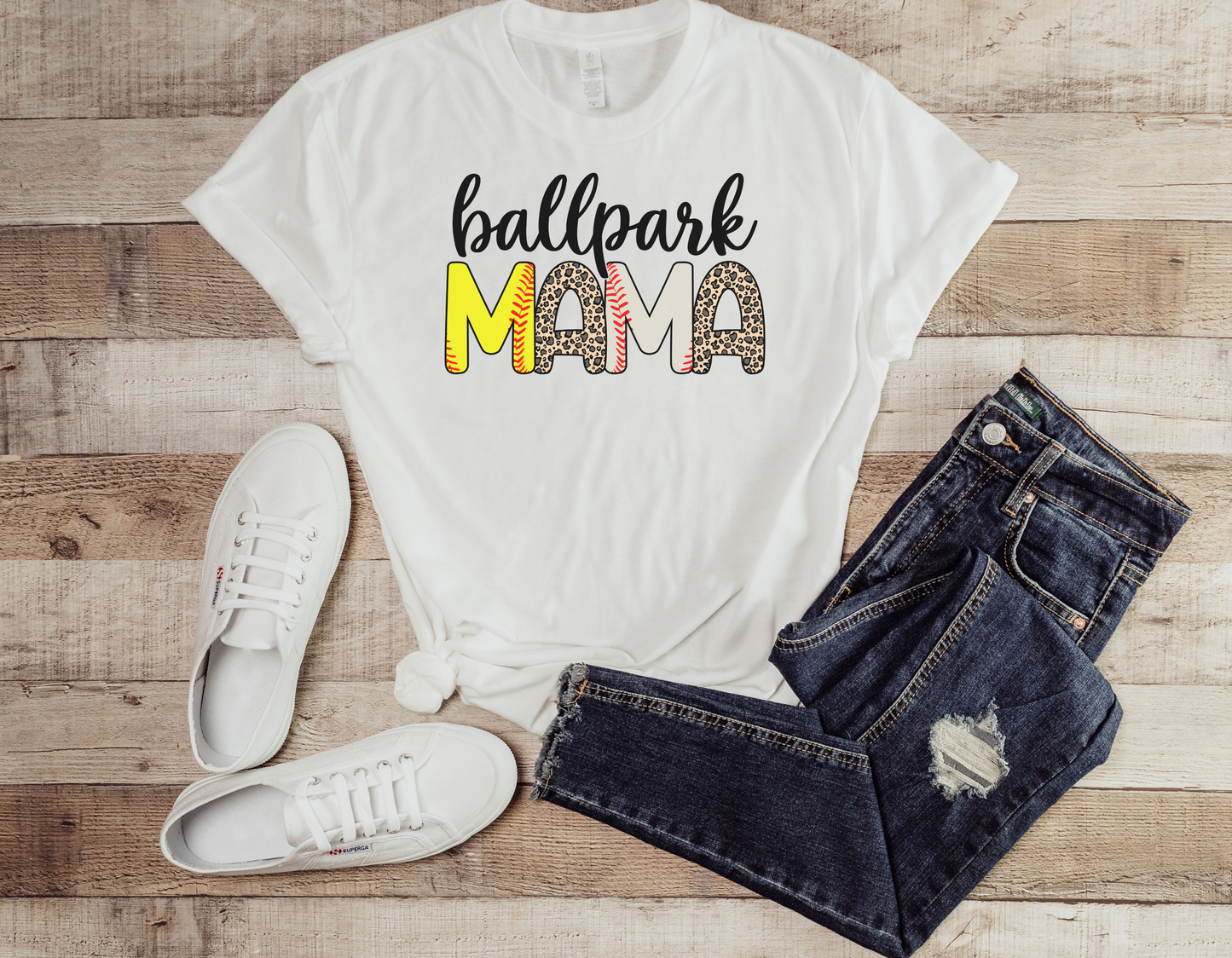 Step up your game with our trendy and stylish "BallPark Mama" T-Shirt - Order Now!