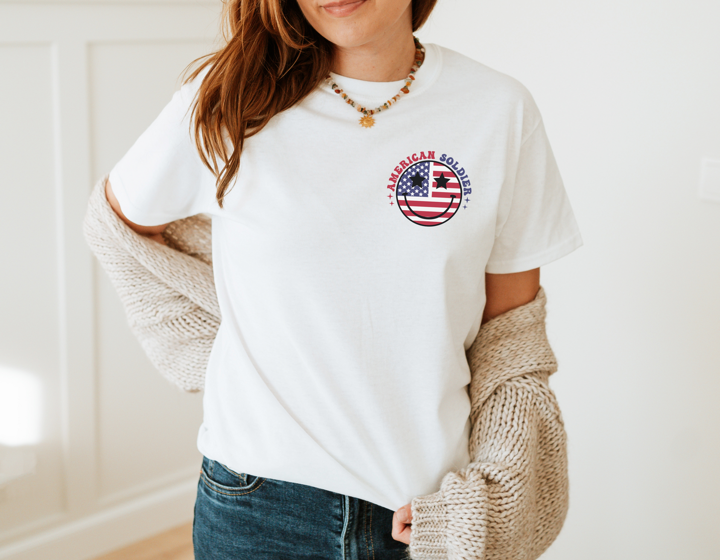 Show Your Support for the American Soldiers with Our American Soldier T-Shirt - Order Now!