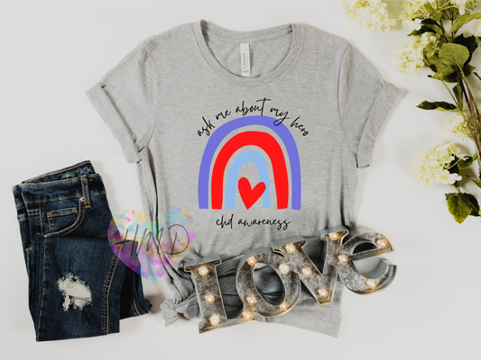 Ask Me About My Hero – CHD Awareness T-Shirt
