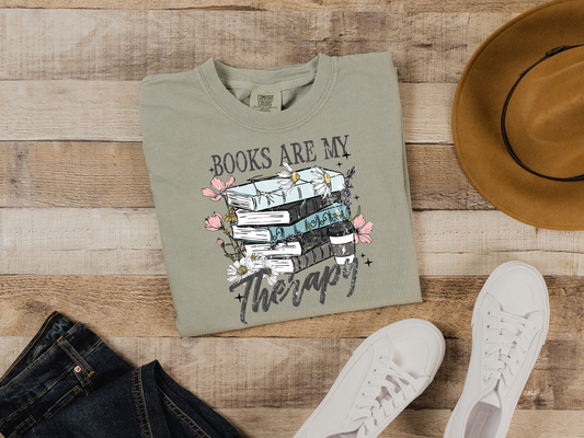Books Are My Therapy T-Shirt