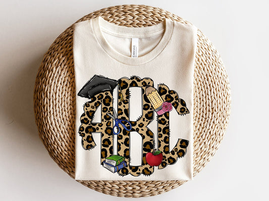 Personalized Style for Educators: Teacher Monogram T-Shirt - Order Now!