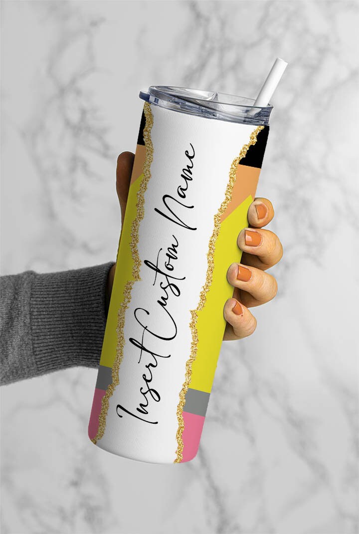 Gift Your Favorite Teacher with a Personalized Pencil Tumbler - Perfect for Holding Your Favorite Beverages!