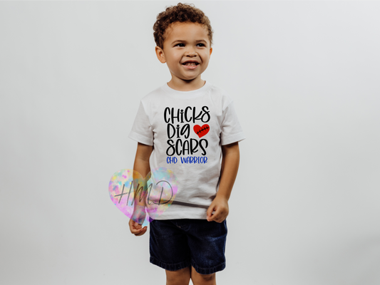 “Chicks Dig Scars” CHD Warrior Kids T-Shirt