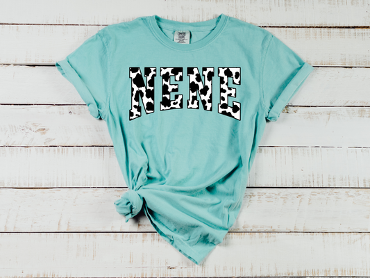 Cow Print Nene T-Shirt – Country Cool Meets Grandma Goals