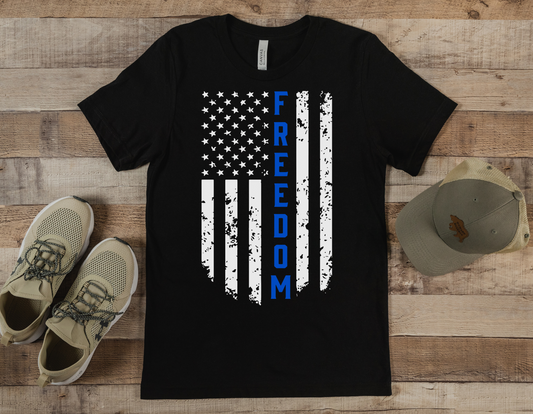 Celebrate Freedom with Our Iconic Freedom Flag T-Shirt - Order Now!