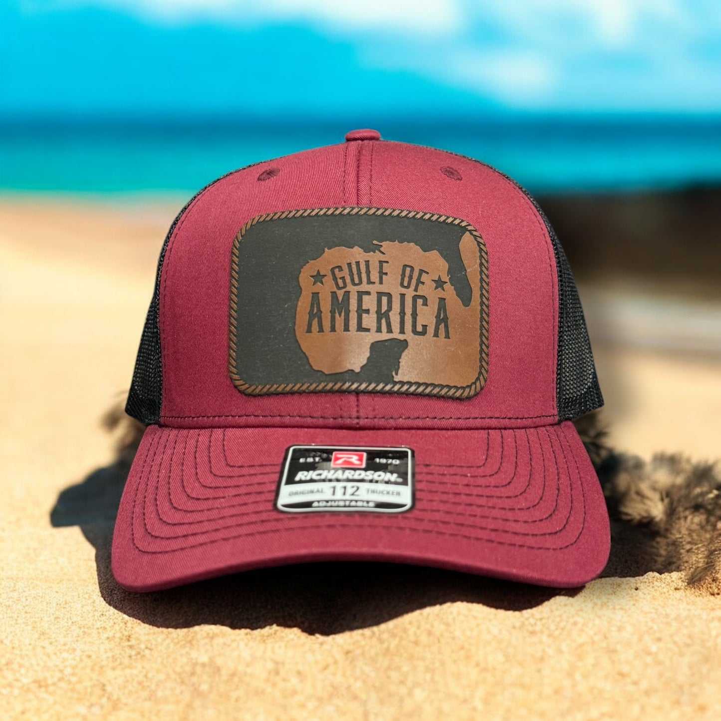 Not the Gulf of Mexico Leather Patch Trucker Hat