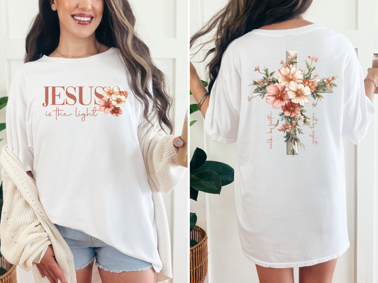 Jesus is the Light T-Shirt: Wear Your Faith with Grace and Bloom