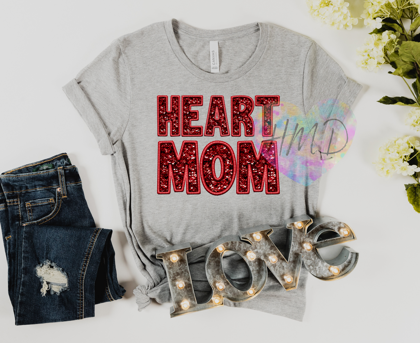 Sparkle Heart Mom T-Shirt – CHD Awareness Tee