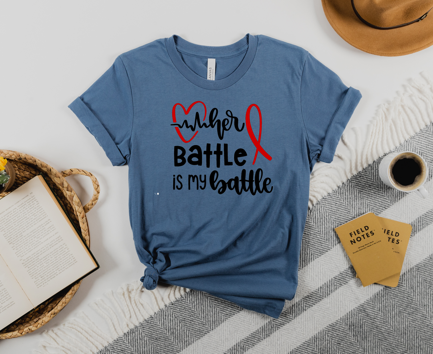 His/Her Battle Is My Battle – CHD Awareness T-Shirt