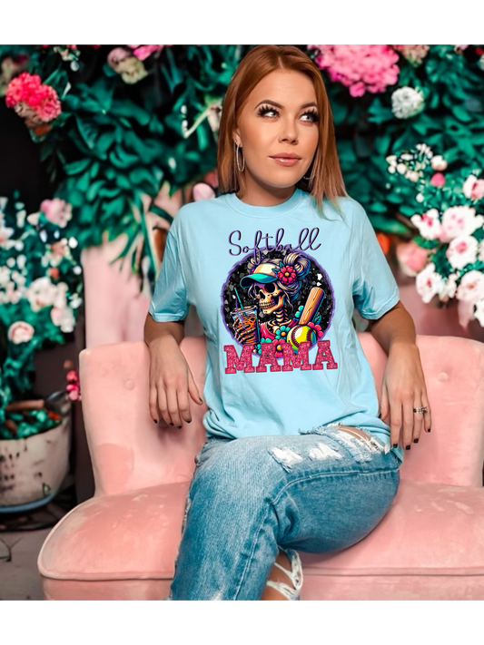 Softball Mama & Baseball Mama Graphic T-Shirt
