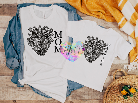 Heart Family Matching Shirts – Mechanical Love with Edge