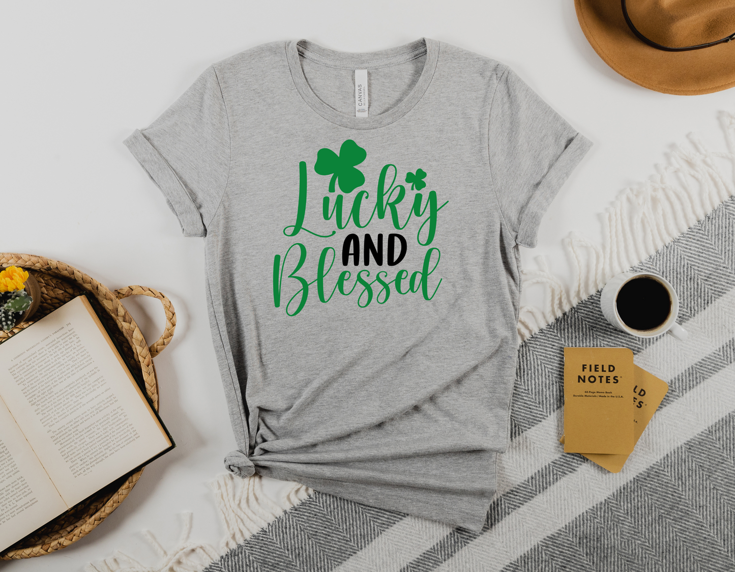 Stay Lucky and Blessed in Style with Our Trendy and Comfortable Lucky and Blessed T-Shirt