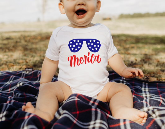 "Merica" T-Shirt for Kids: Let Your Little Patriot Show Their American Pride!