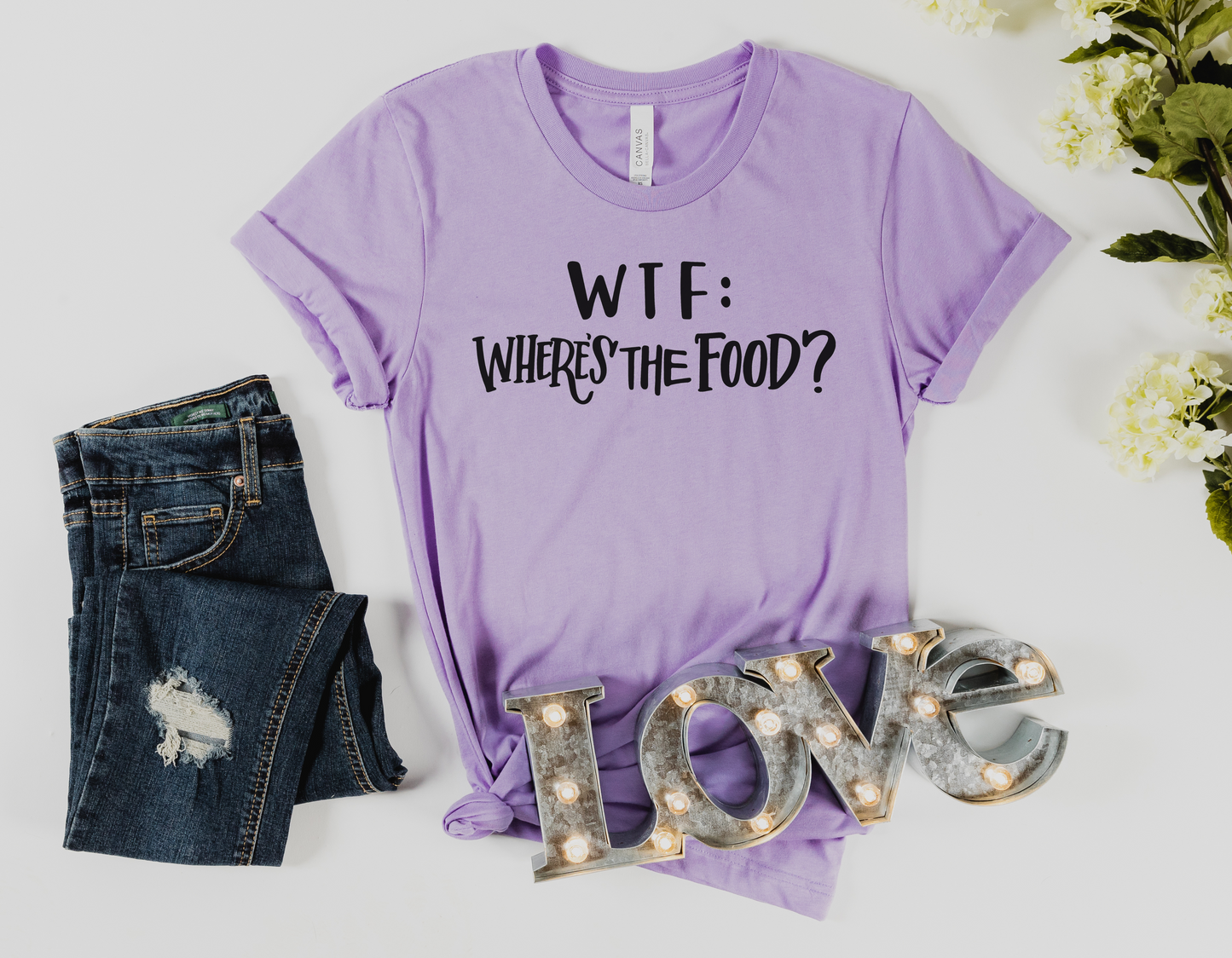 W.T.F - Where's The Food T-Shirt - Perfect for Foodies and Hungry Hearts