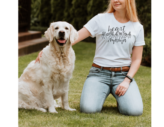 Show Your Support with Our Unique Sign Language Heart Warrior Mama T-Shirt