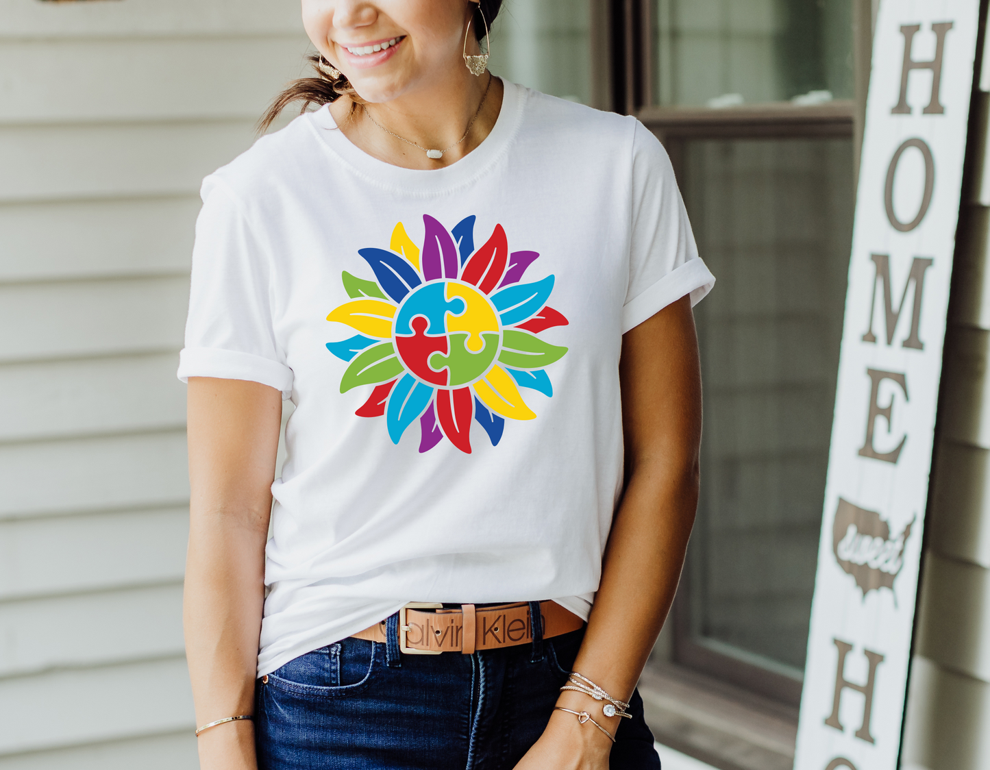 Shop Our Autism Flower Shirt and Show Your Support for Autism Awareness - Perfect as a Gift for Autism Moms, Teachers, and More