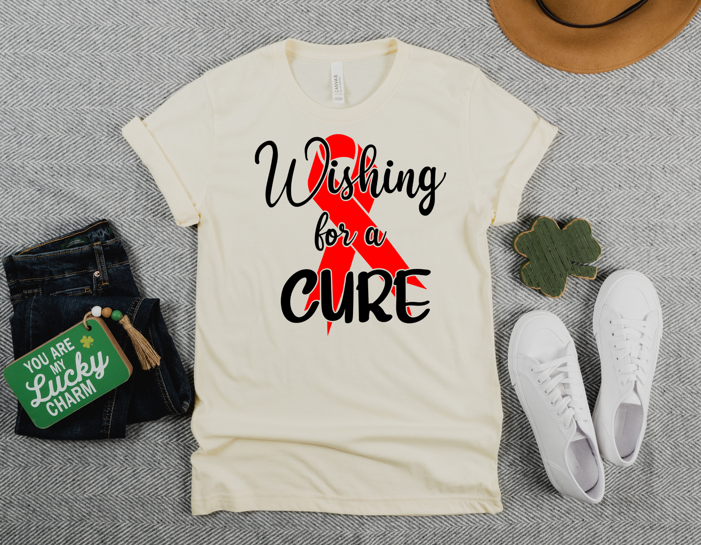 Wishing for a Cure: Show Your Support for Heart Disease Awareness with Our CHD T-Shirt