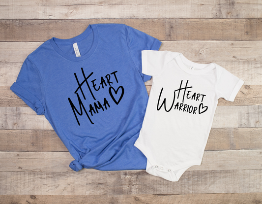 Mommy and Me CHD T-Shirt Set - Show Your Support for Congenital Heart Defects Together