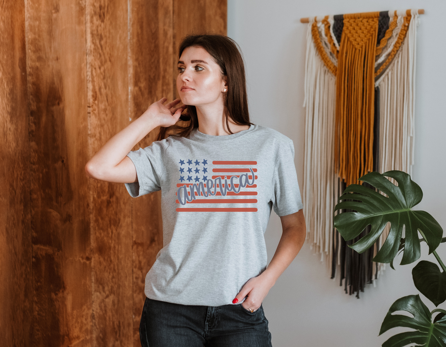 Show Your Patriotism with our American Flag Patriotic T-Shirt