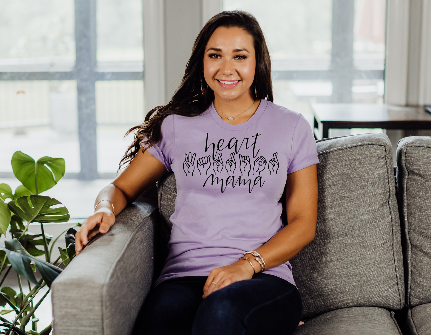 Show Your Support with Our Unique Sign Language Heart Warrior Mama T-Shirt