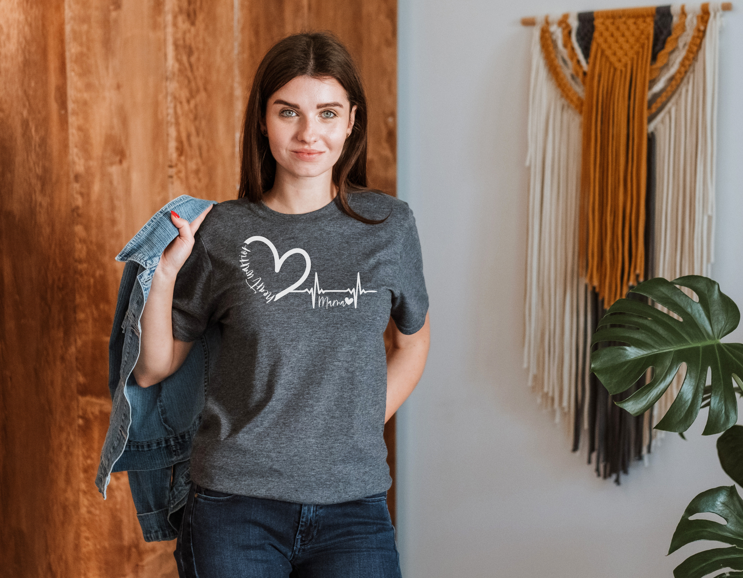 EKG Pulse of a Heart Warrior Mama: Show Your Support with Our Trendy T-Shirt