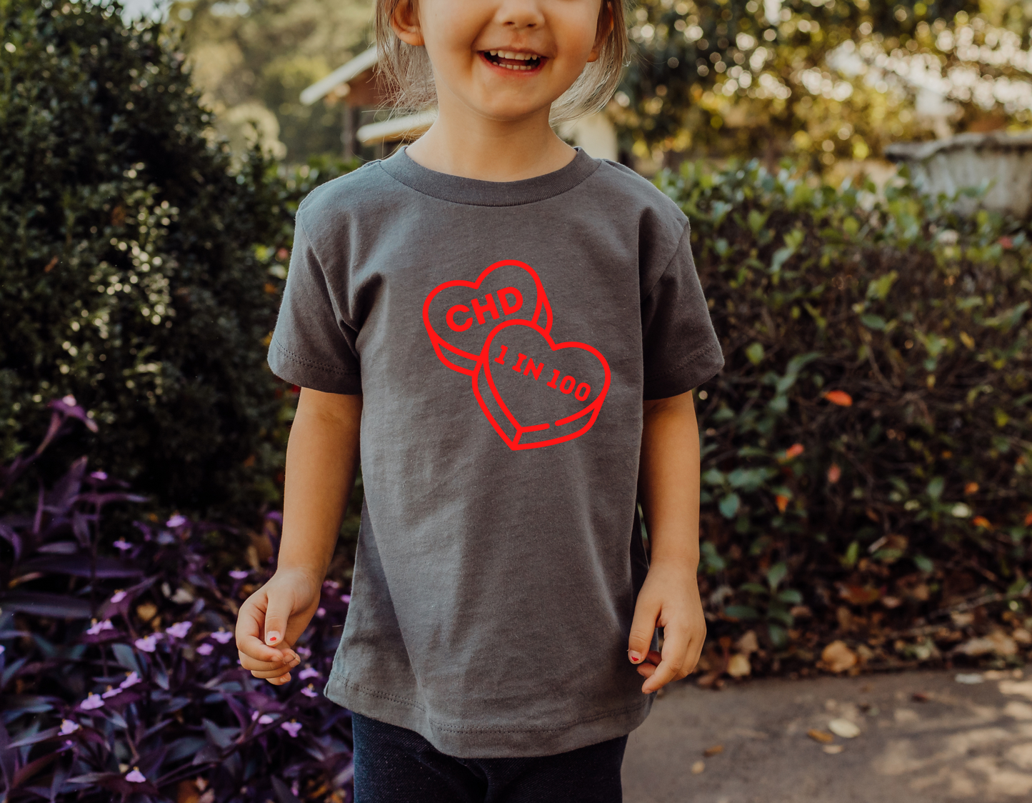 CHD Candy Hearts T-Shirt - Show Your Support for Congenital Heart Defects in Style