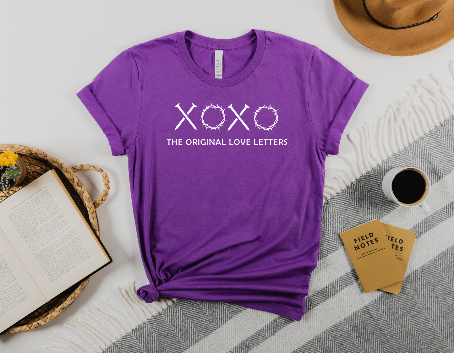 Celebrate Easter with Love: Share the Story of the Cross with Our Nails and Crown of Thorns Love Letters T-Shirt