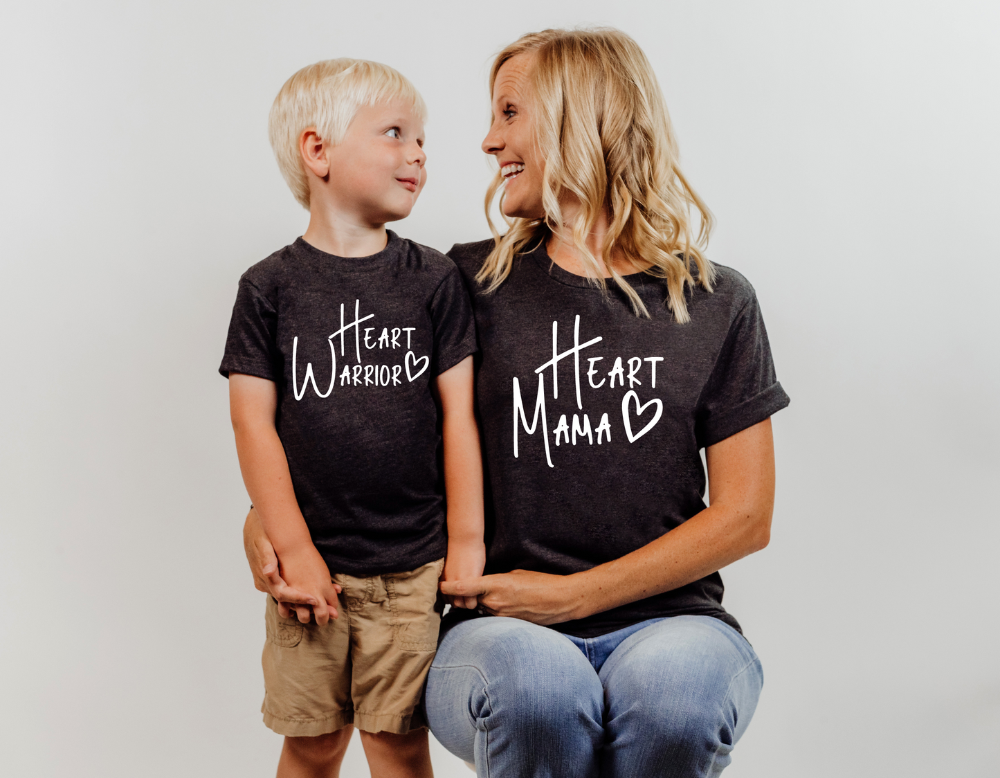 Mommy and Me CHD T-Shirt Set - Show Your Support for Congenital Heart Defects Together