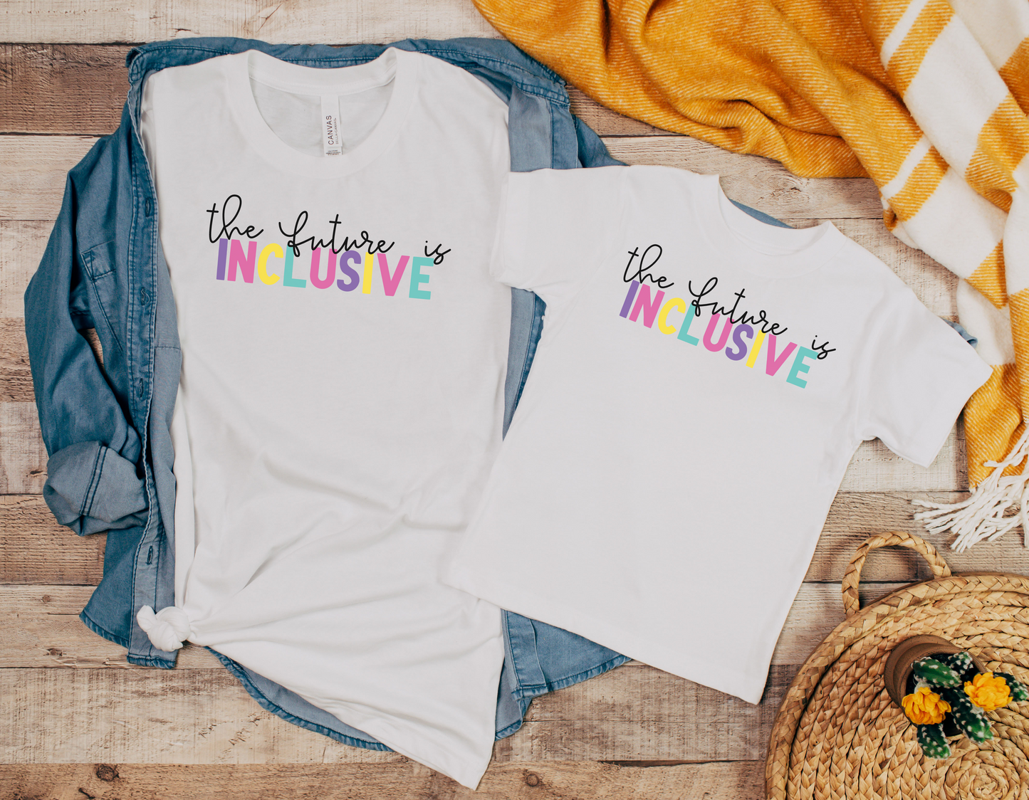 "The Future is Inclusive" T-Shirt: Celebrate Diversity and Equality with Our Stylish Tee!